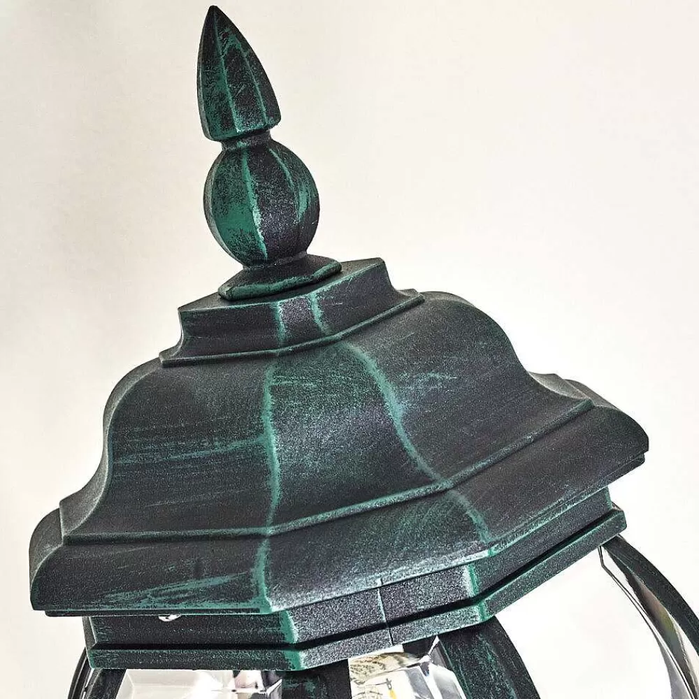 hofstein Applique Murale D'Exterieur Lentua Vert, Noir, 1 Lumiere, Detecteur De Mouvement