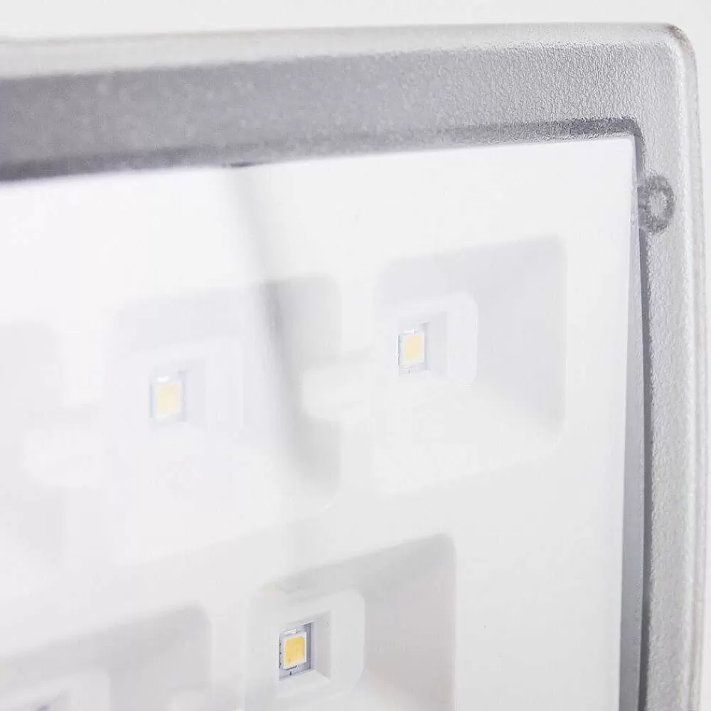 hofstein Applique Murale D'Exterieur Loit Led Blanc, 1 Lumiere, Detecteur De Mouvement