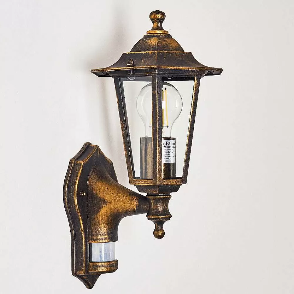 hofstein Applique Murale D'Exterieur Loria Brun Dore, 1 Lumiere
