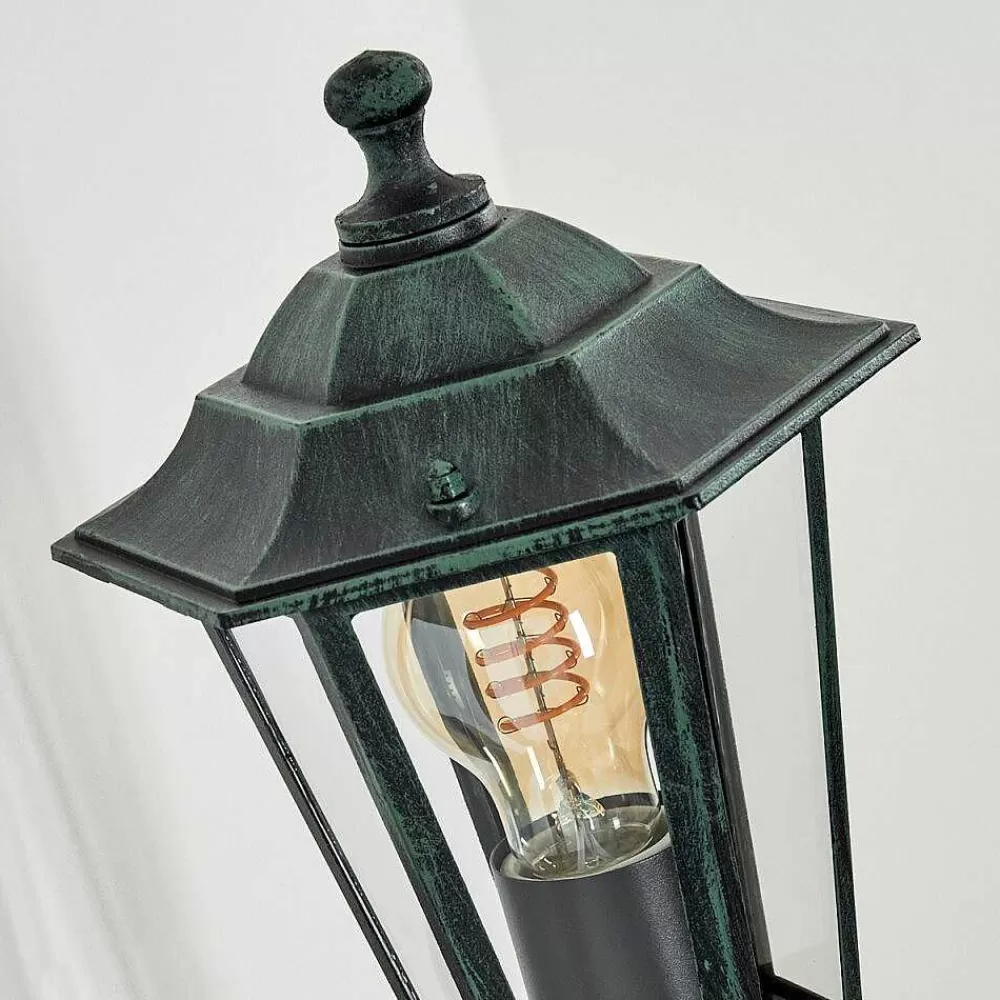 hofstein Applique Murale D'Exterieur Loria Vert, Noir, 1 Lumiere, Detecteur De Mouvement