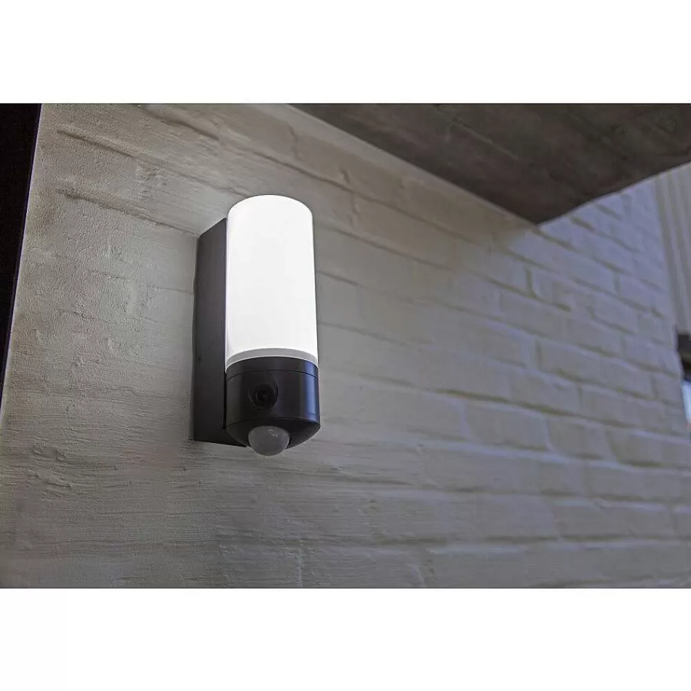 Luminaires Lutec Applique Murale D'Exterieur Lutec Pollux Led Anthracite, 1 Lumiere, Detecteur De Mouvement