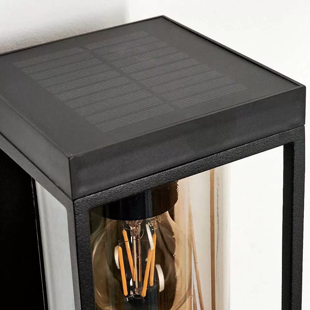 hofstein Applique Murale D'Exterieur Palanga Led Noir, 1 Lumiere, Detecteur De Mouvement