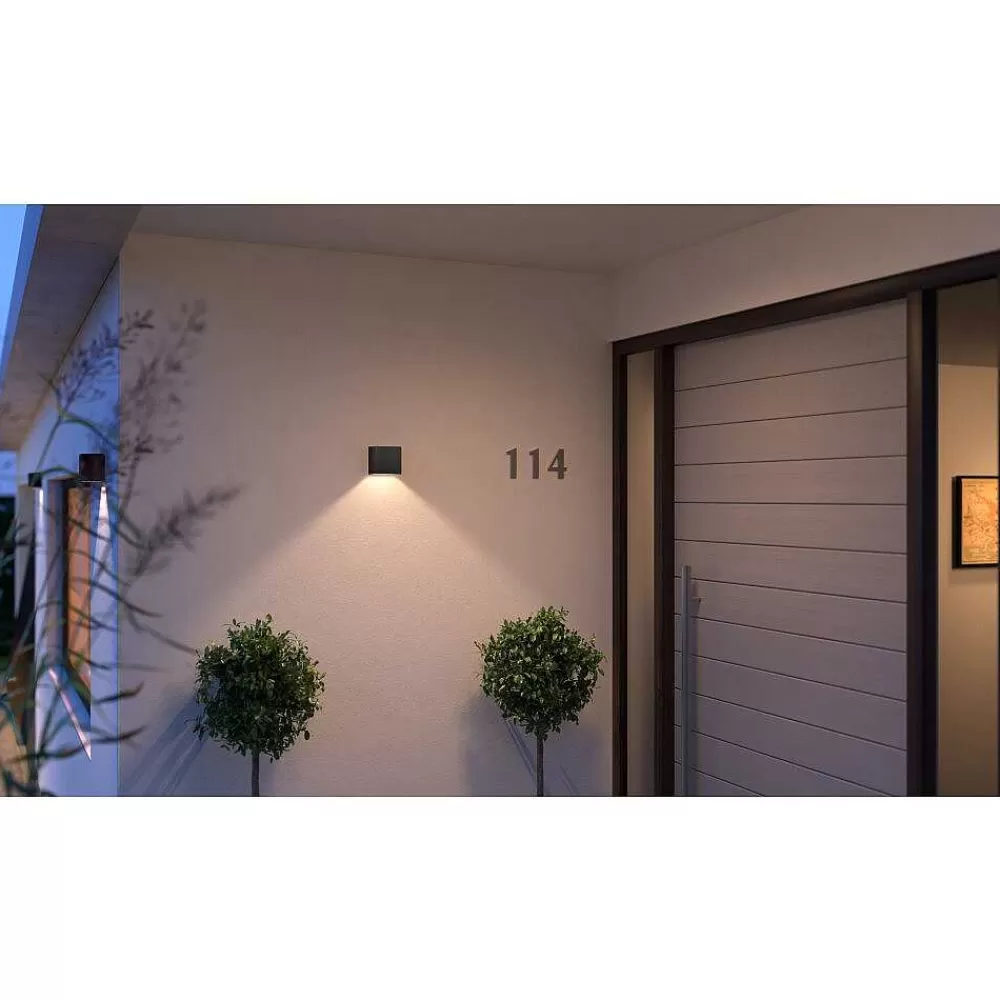 Luminaires Philips Applique Murale D'Exterieur Philips Hue Resonate Led Noir, 1 Lumiere, Changeur De Couleurs