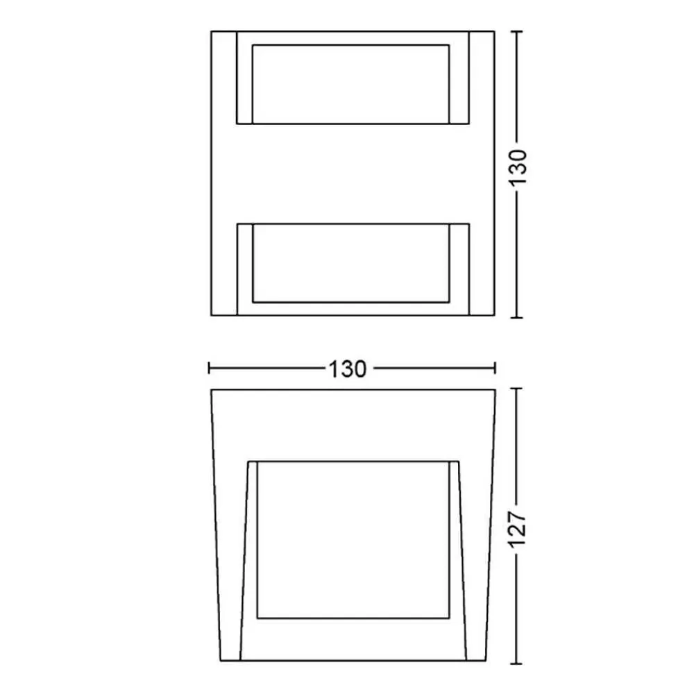 Luminaires Philips Applique Murale D'Exterieur Philips Hue White Fuzo Led Noir, 1 Lumiere
