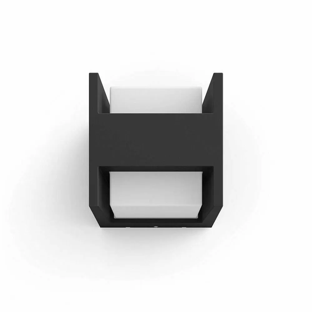 Luminaires Philips Applique Murale D'Exterieur Philips Hue White Fuzo Led Noir, 1 Lumiere