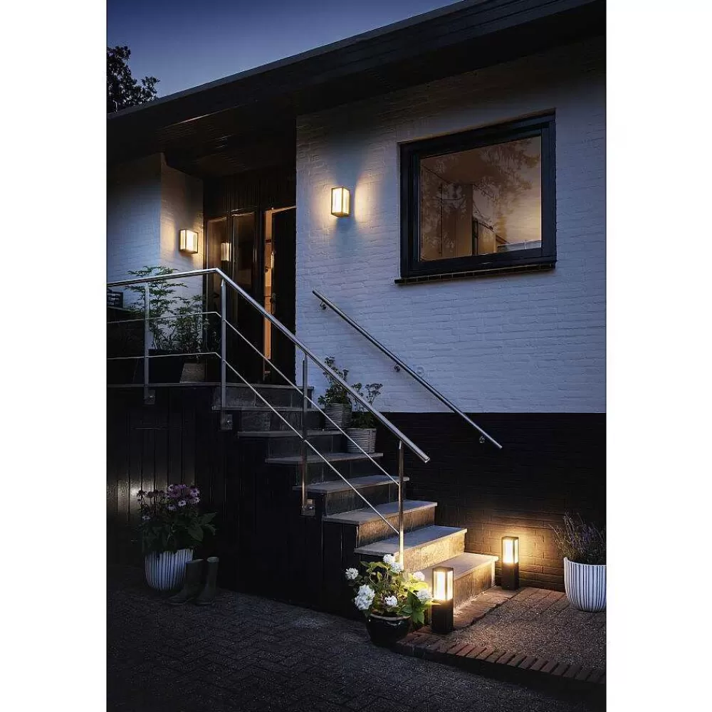 Luminaires Philips Applique Murale D'Exterieur Philips Hue White Fuzo Led Noir, 1 Lumiere