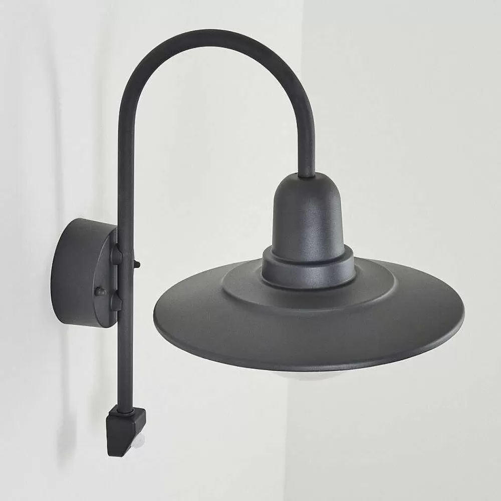 hofstein Applique Murale D'Exterieur Pohei Anthracite, 1 Lumiere, Detecteur De Mouvement