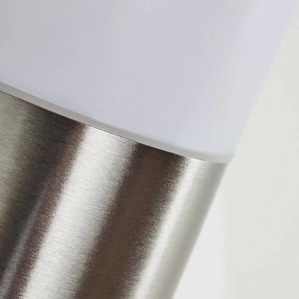 hofstein Applique Murale D'Exterieur Sessa Nickel Mat, 1 Lumiere, Detecteur De Mouvement