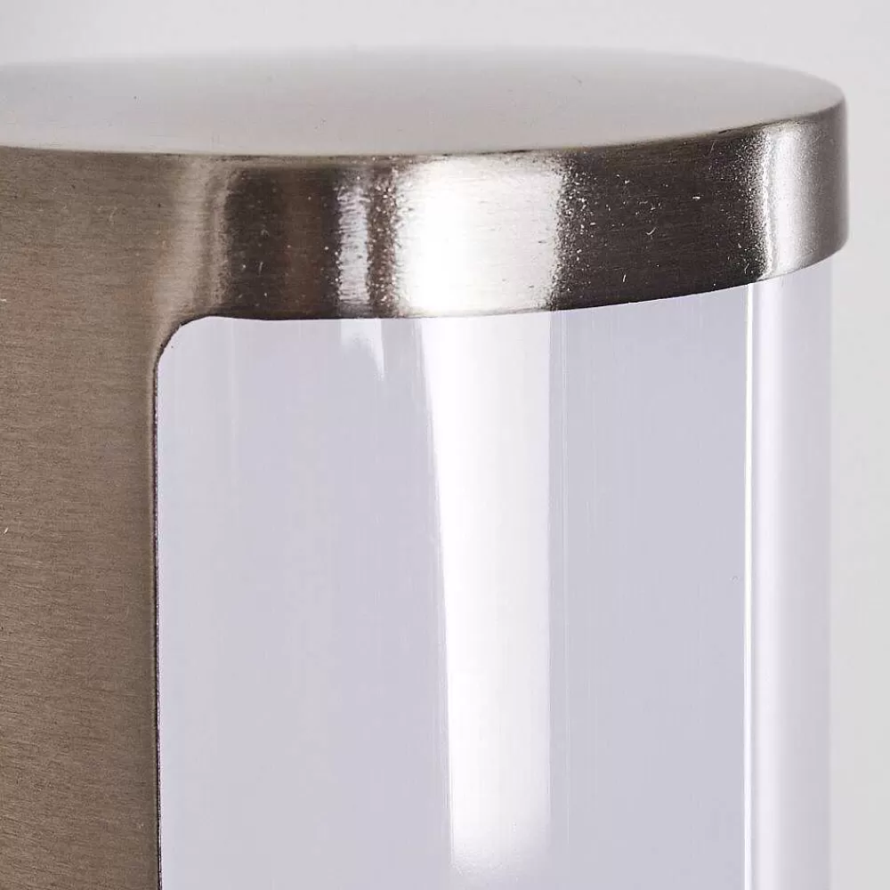 hofstein Applique Murale D'Exterieur Vason Led Acier Inoxydable, 1 Lumiere, Detecteur De Mouvement