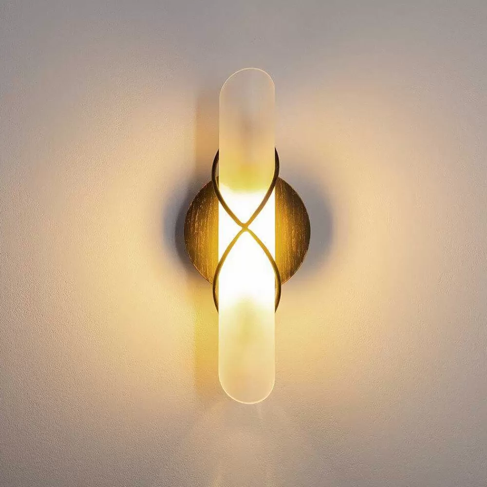 hofstein Applique Murale Globo Rania Acier Inoxydable, Noir, Blanc, 1 Lumiere