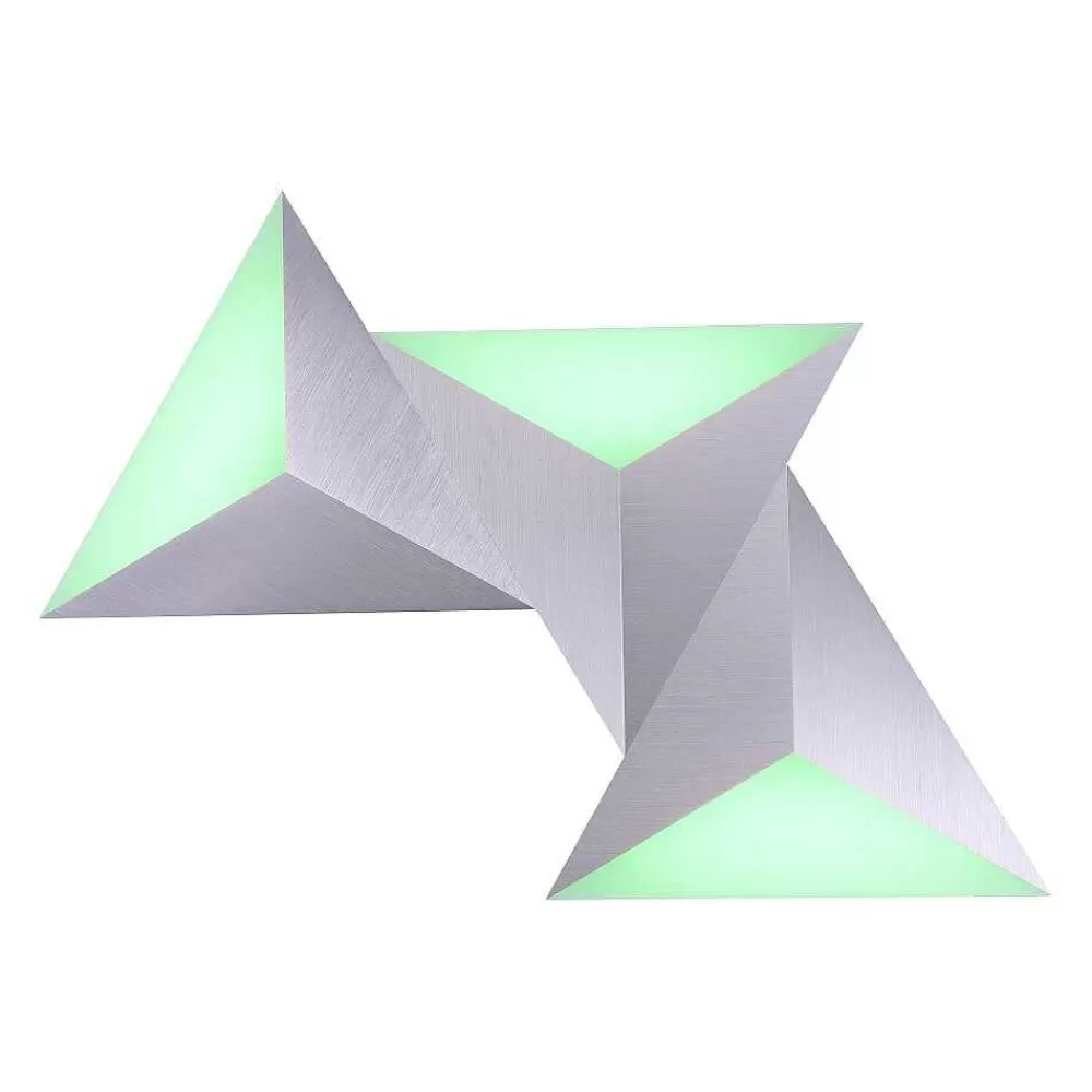 Paul Neuhaus Q-Serie Applique Murale Paul Neuhaus Neuhaus Q-Tetra Satellit Led Nickel Mat, 1 Lumiere, Telecommandes