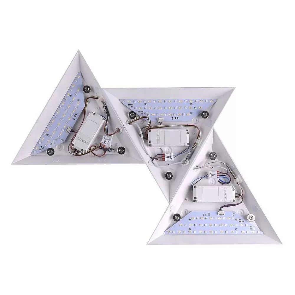 Paul Neuhaus Q-Serie Applique Murale Paul Neuhaus Neuhaus Q-Tetra Satellit Led Nickel Mat, 1 Lumiere, Telecommandes