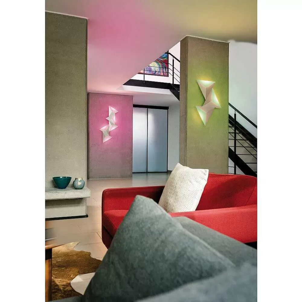 Paul Neuhaus Q-Serie Applique Murale Paul Neuhaus Neuhaus Q-Tetra Satellit Led Nickel Mat, 1 Lumiere, Telecommandes