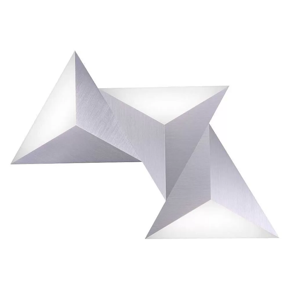 Paul Neuhaus Q-Serie Applique Murale Paul Neuhaus Neuhaus Q-Tetra Satellit Led Nickel Mat, 1 Lumiere, Telecommandes