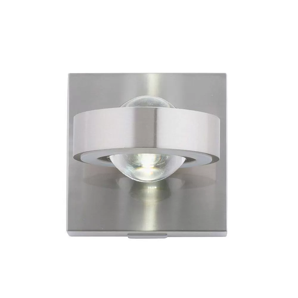 Paul Neuhaus Q-Serie Applique Murale Paul Neuhaus Q-Mia Led Argente, 2 Lumieres, Telecommandes, Changeur De Couleurs