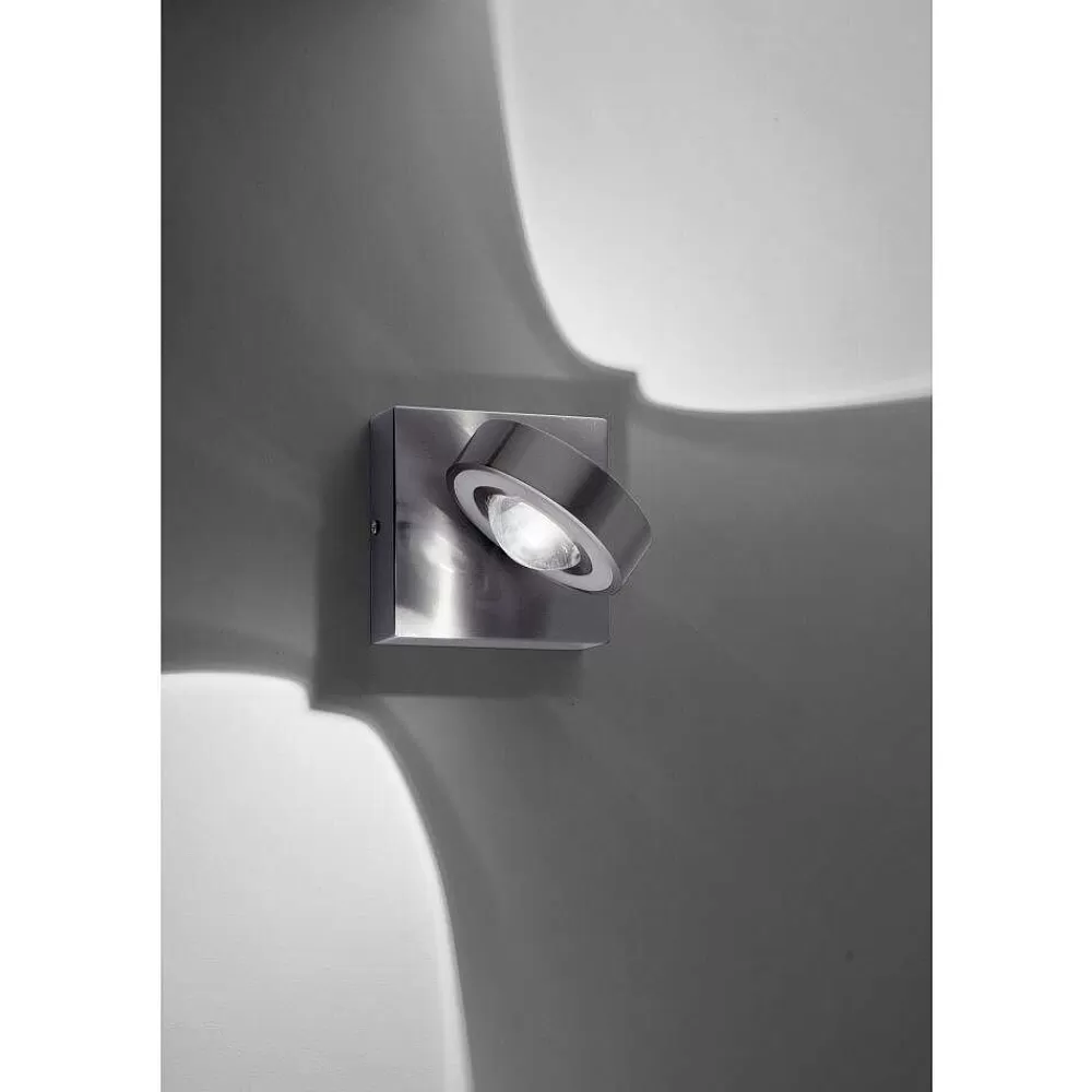 Paul Neuhaus Q-Serie Applique Murale Paul Neuhaus Q-Mia Led Argente, 2 Lumieres, Telecommandes, Changeur De Couleurs