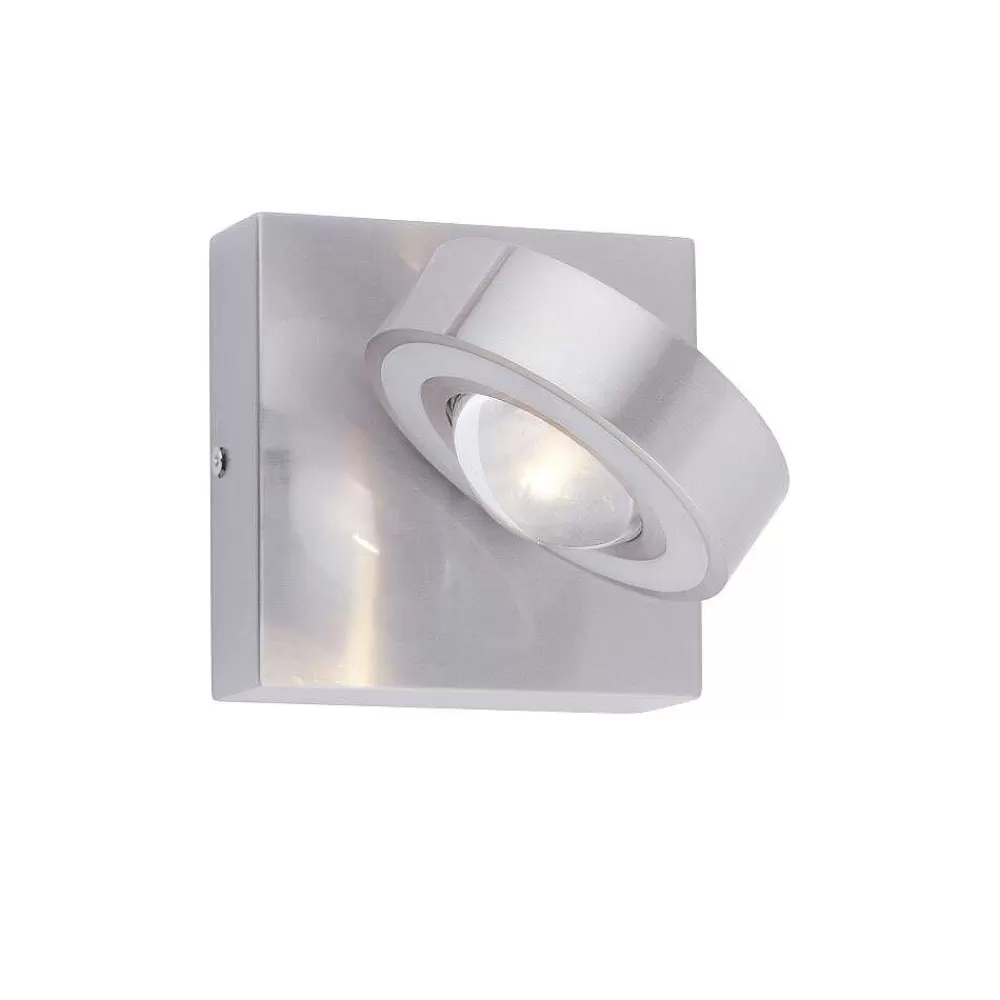 Paul Neuhaus Q-Serie Applique Murale Paul Neuhaus Q-Mia Led Argente, 2 Lumieres, Telecommandes, Changeur De Couleurs