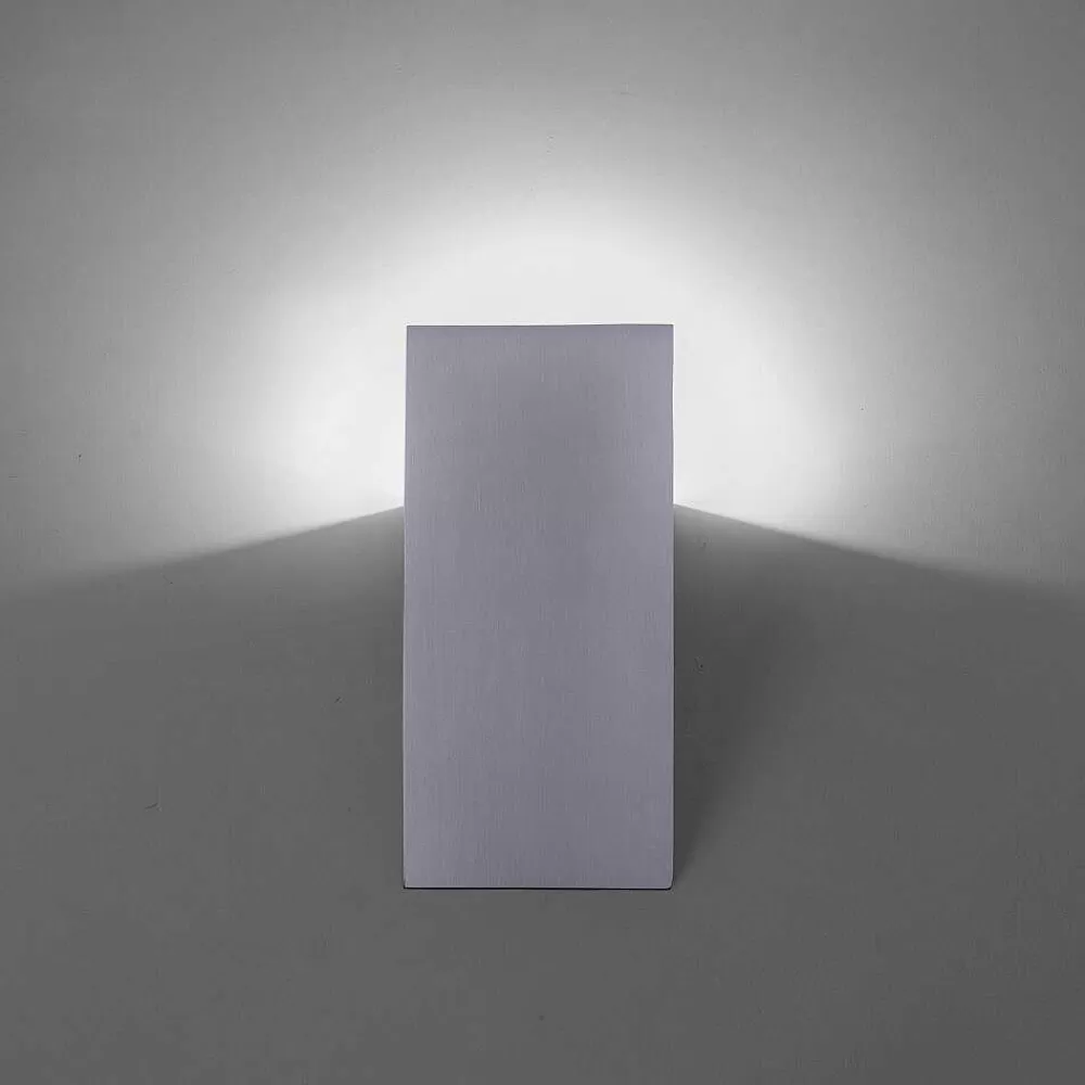 Paul Neuhaus Q-Serie Applique Murale Paul Neuhaus Q-Wedge Led Aluminium, 1 Lumiere, Telecommandes, Changeur De Couleurs