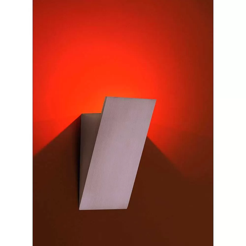 Paul Neuhaus Q-Serie Applique Murale Paul Neuhaus Q-Wedge Led Aluminium, 1 Lumiere, Telecommandes, Changeur De Couleurs