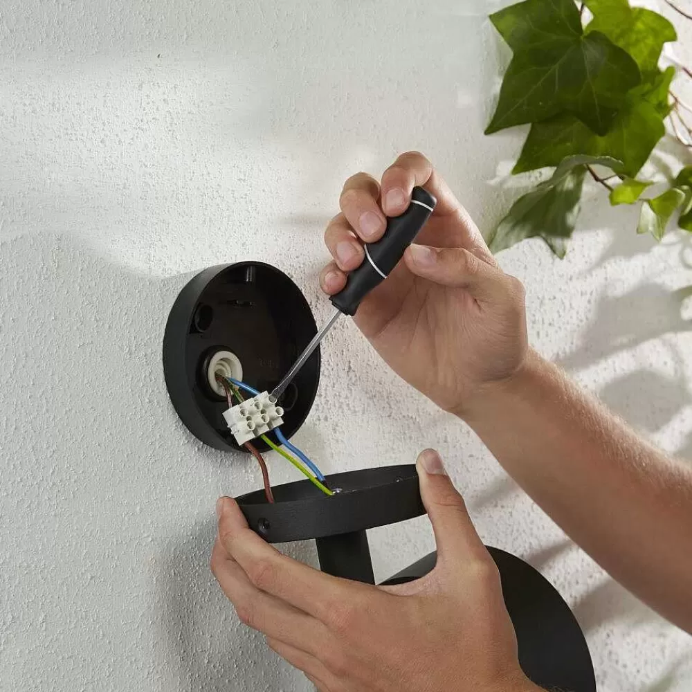 Luminaires Philips Applique Murale Philips Hue White & Color Ambiance Attract Led Noir, 1 Lumiere