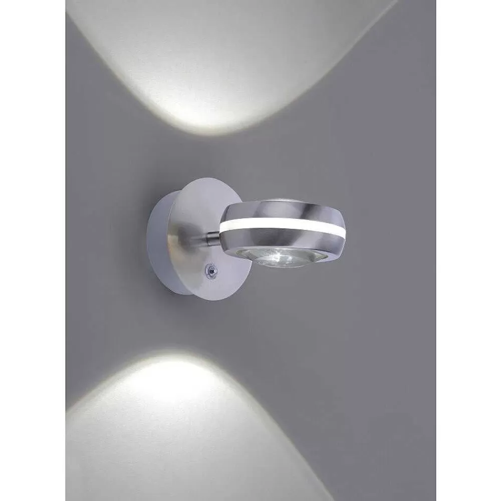 Luminaires Trio Applique Murale Trio Leuchten Vista Led Nickel Mat, 2 Lumieres, Telecommandes, Changeur De Couleurs