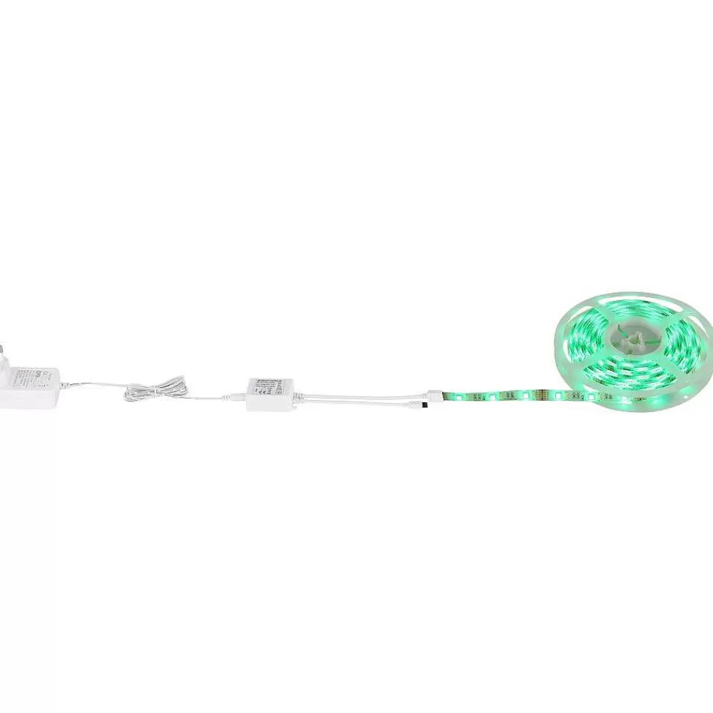 Luminaires Globo Lighting Bande Globo Eduard, 1 Lumiere, Changeur De Couleurs
