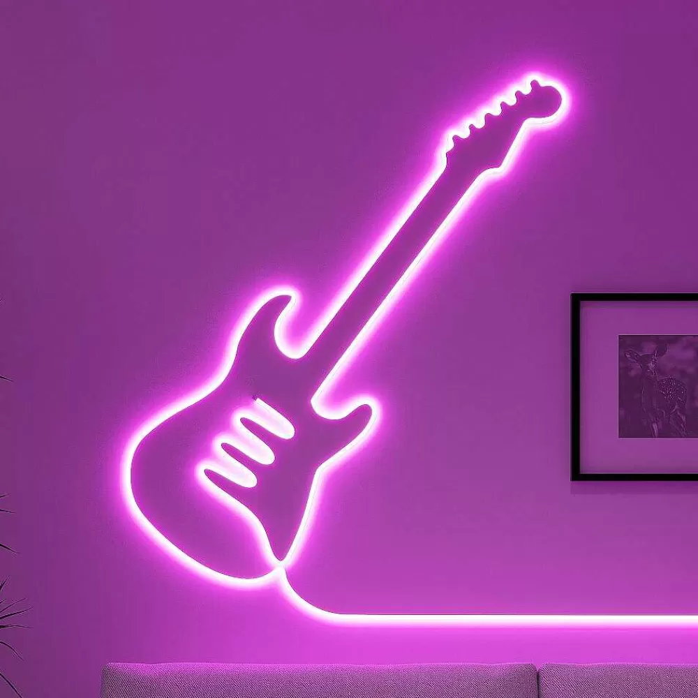 Luminaires Reality Bande Led Reality Neon Blanc, 1 Lumiere, Telecommandes, Changeur De Couleurs