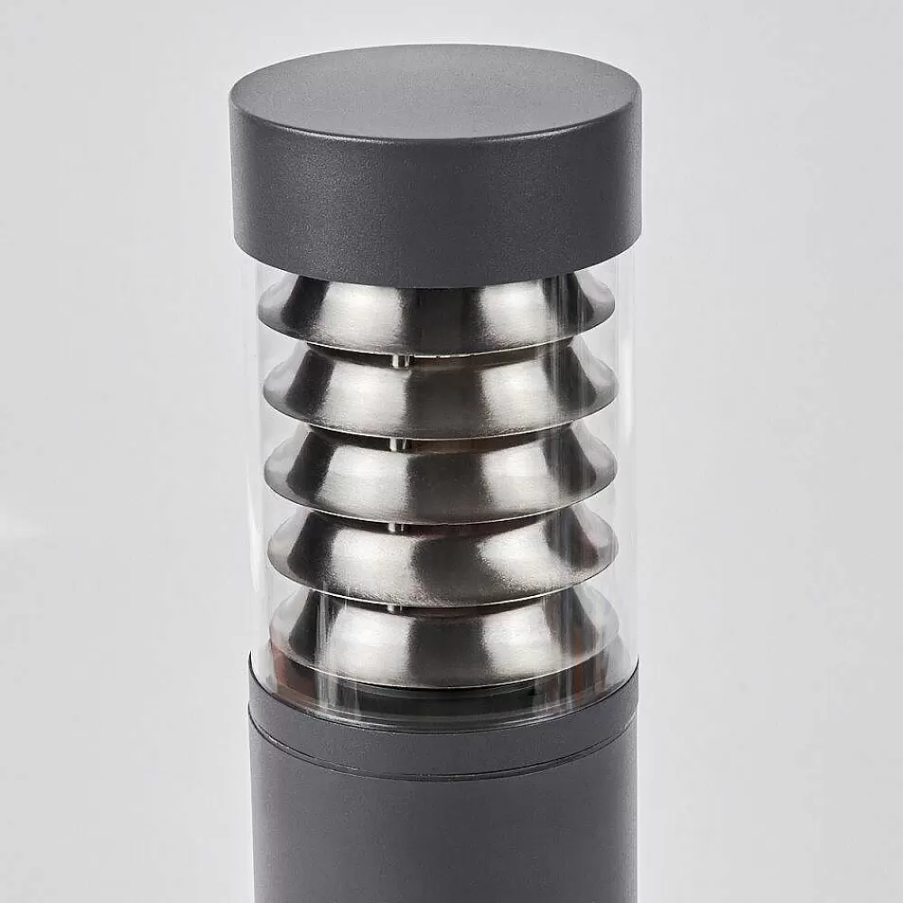 hofstein Borne Lumineuse Dakar Anthracite, 1 Lumiere, Detecteur De Mouvement
