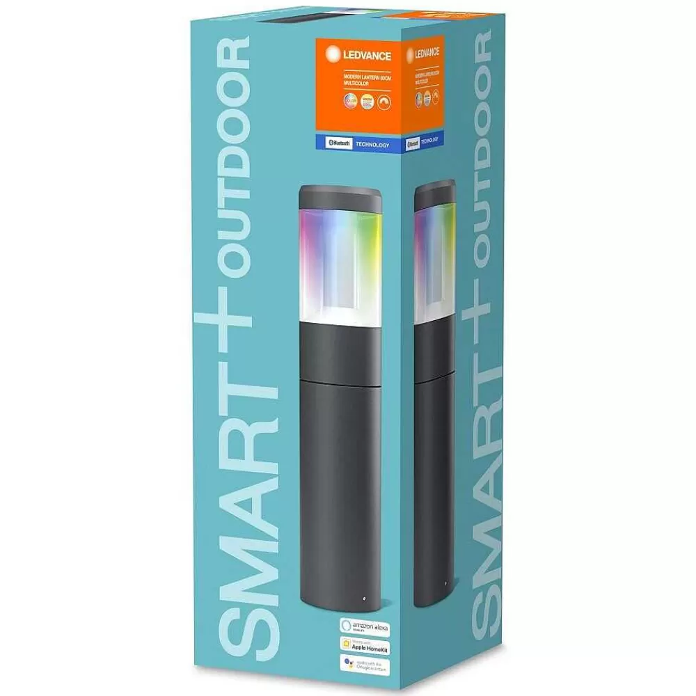 Luminaires Ledvance Borne Lumineuse Ledvance Smart+ Gris, 1 Lumiere, Changeur De Couleurs