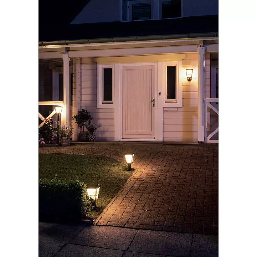 Luminaires Philips Borne Lumineuse Philips Hue Ambiance White & Color Econic Led Noir, 1 Lumiere, Changeur De Couleurs