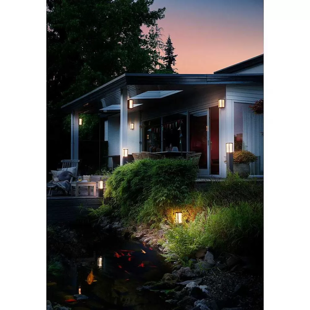 Luminaires Philips Borne Lumineuse Philips Hue Ambiance White & Color Impress Led Noir, 1 Lumiere, Changeur De Couleurs