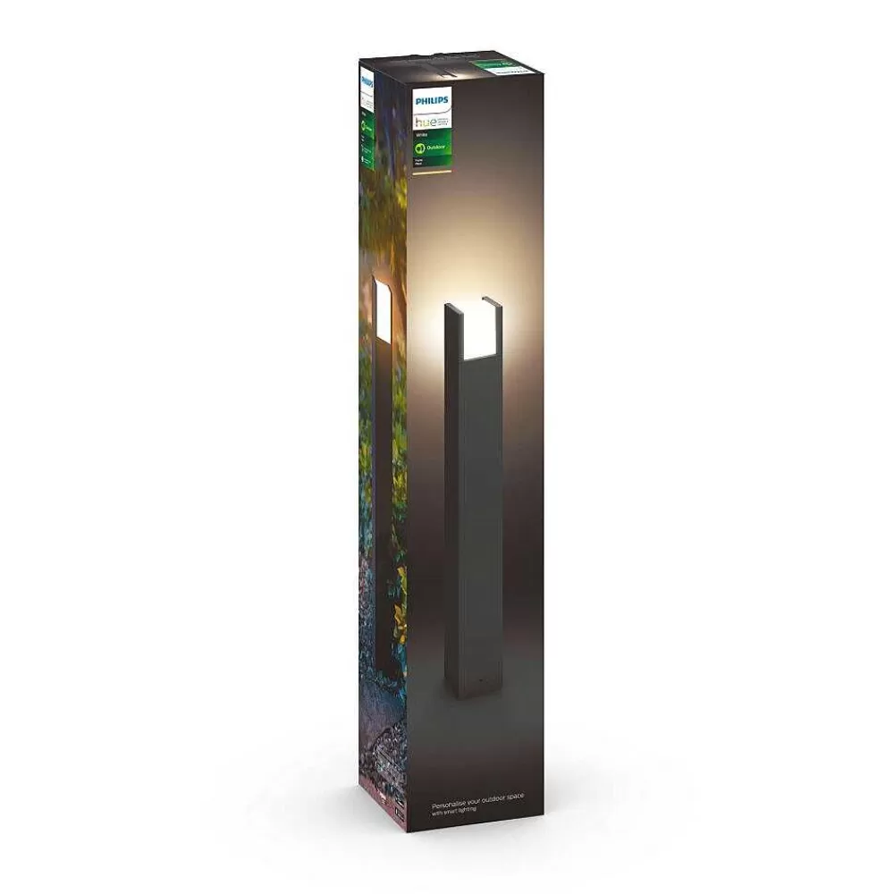 Luminaires Philips Borne Lumineuse Philips Hue White Fuzo Led Noir, 1 Lumiere
