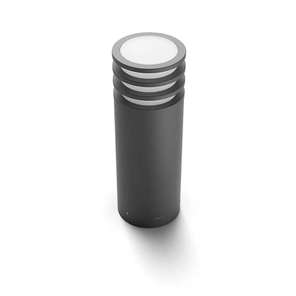 Luminaires Philips Borne Lumineuse Philips Hue White Lucca Led Anthracite, 1 Lumiere