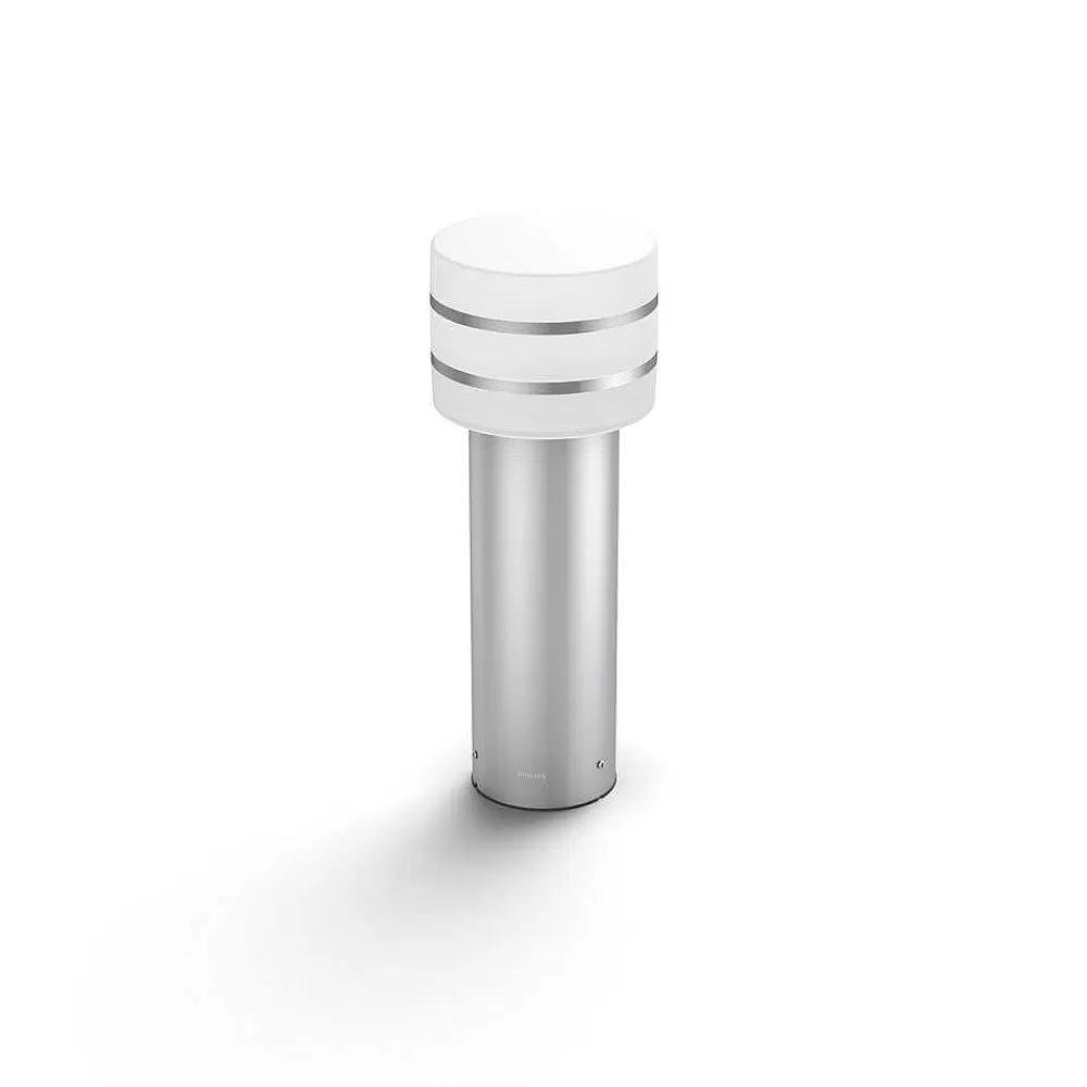 Luminaires Philips Borne Lumineuse Philips Hue White Tuar Led Acier Inoxydable, Argente, 1 Lumiere