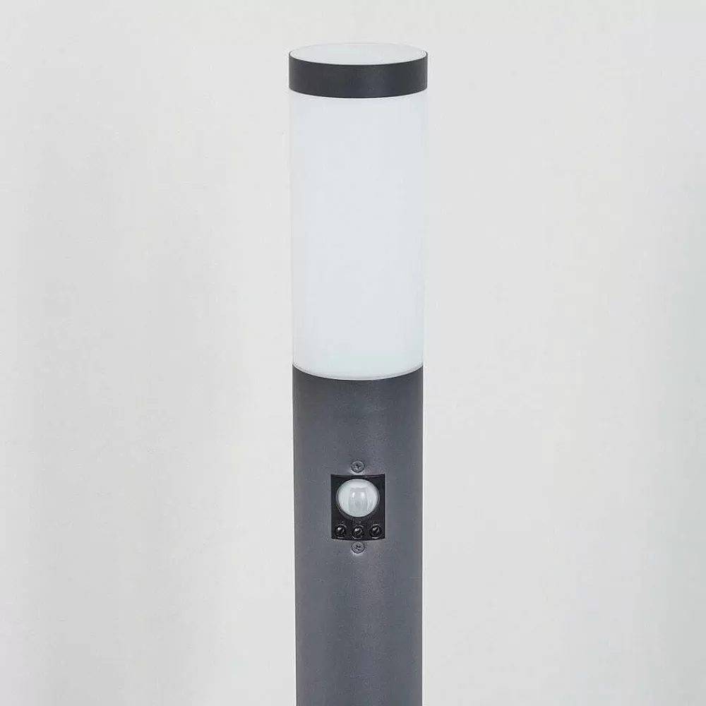 hofstein Borne Lumineuse Sessa Anthracite, 1 Lumiere, Detecteur De Mouvement