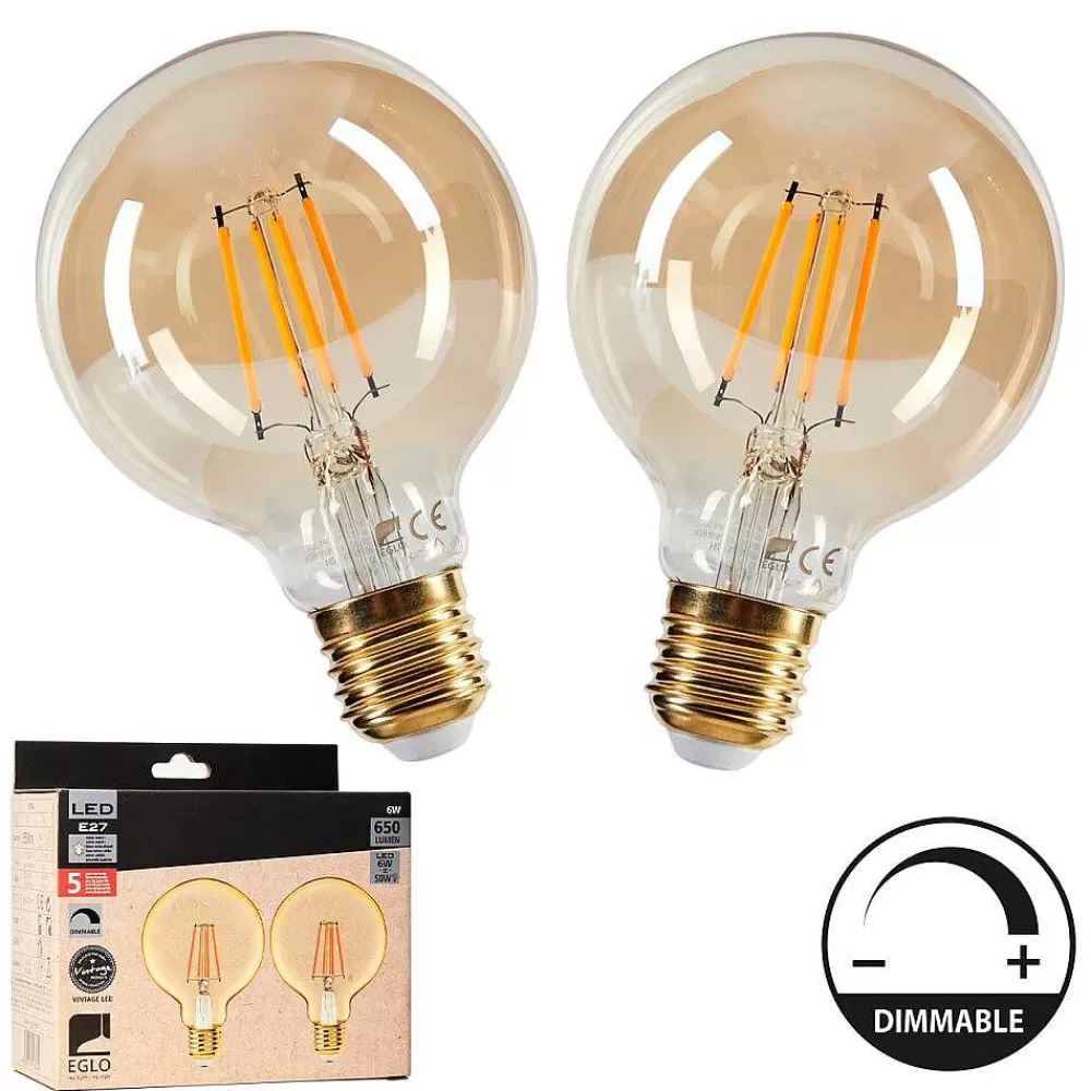 hofstein E27 Lot De 2 Led 6 Watts 2200 Kelvins 650 Lumens