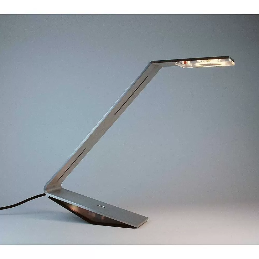 Luminaires Tecnolumen Flad Tecnolumen Lampe A Poser Led Gris, Argente, 1 Lumiere
