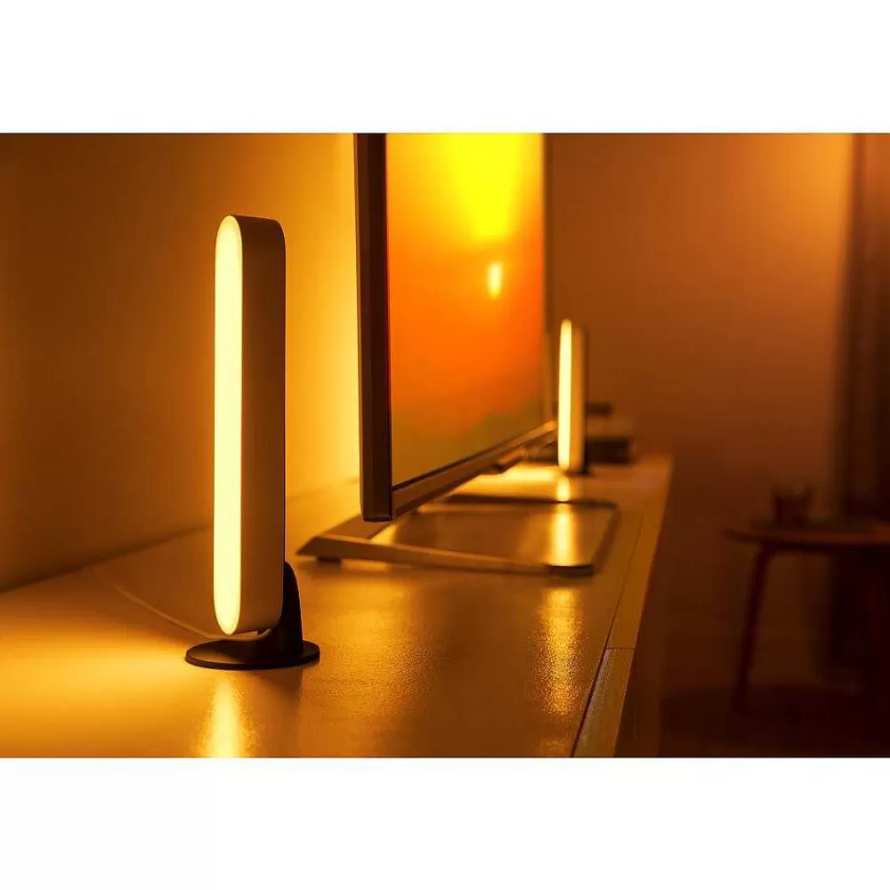 Luminaires Philips Kit D'Extension Philips Hue Ambiance White & Color Play Lightbar Led Noir, Blanc, 1 Lumiere, Changeur De Couleurs
