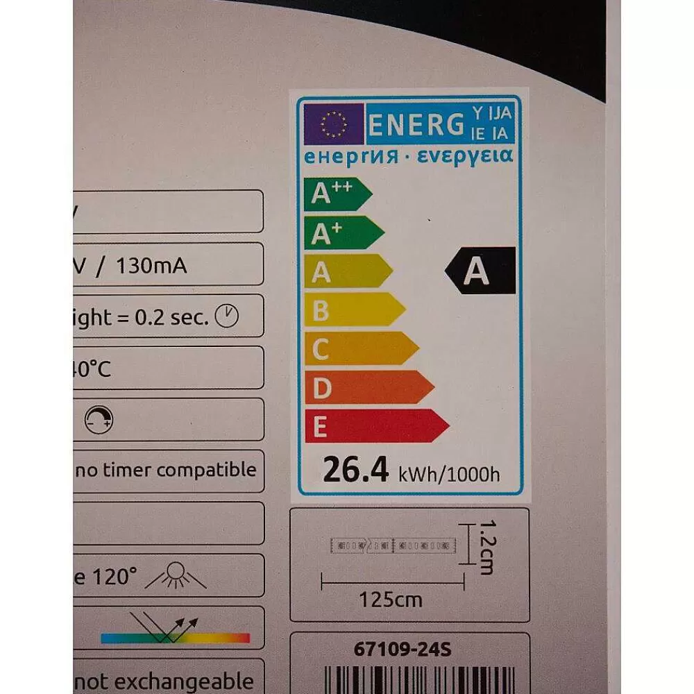 hofstein Lampadaire Assuan Led Chrome, 1 Lumiere, Telecommandes, Changeur De Couleurs