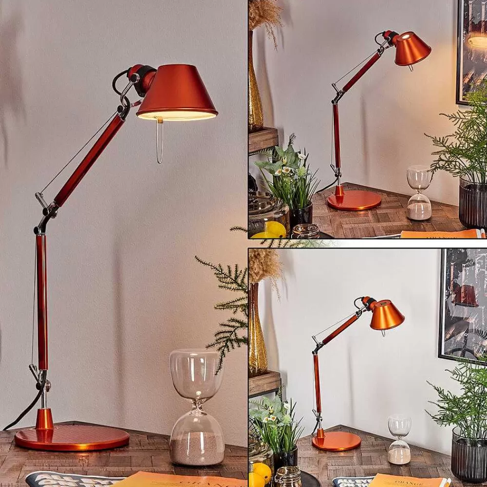 Luminaires Artemide Lampe A Poser Artemide Tolomeo Micro Orange, 1 Lumiere