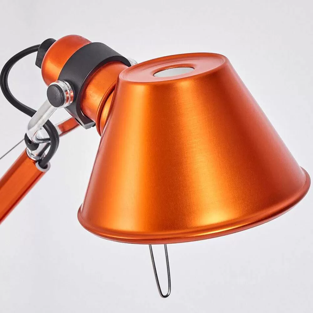 Luminaires Artemide Lampe A Poser Artemide Tolomeo Micro Orange, 1 Lumiere