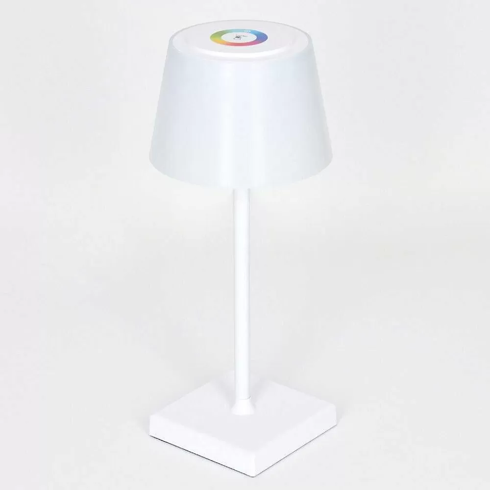 hofstein Lampe A Poser Burzaco Led Blanc, 1 Lumiere, Changeur De Couleurs