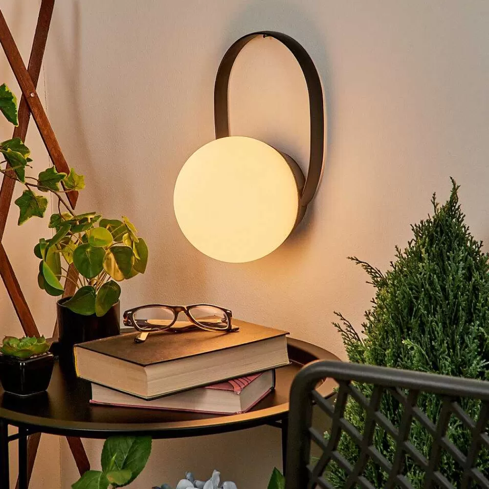 hofstein Lampe A Poser Fair Led Noir, 1 Lumiere, Changeur De Couleurs