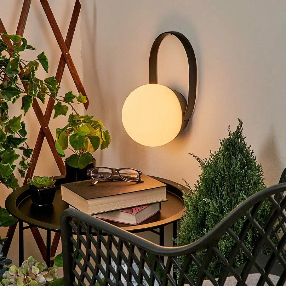 hofstein Lampe A Poser Fair Led Noir, 1 Lumiere, Changeur De Couleurs