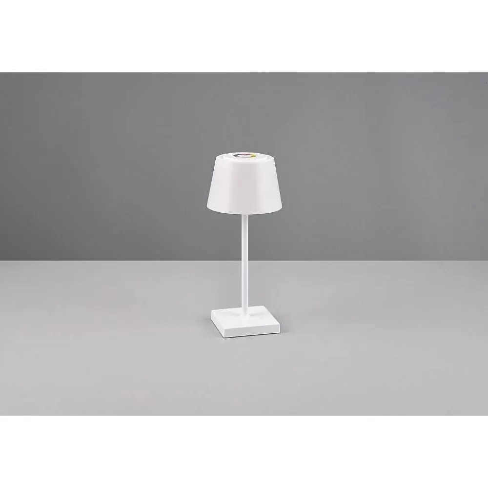 Luminaires Reality Lampe A Poser Reality Sanchez Led Blanc, 1 Lumiere, Changeur De Couleurs