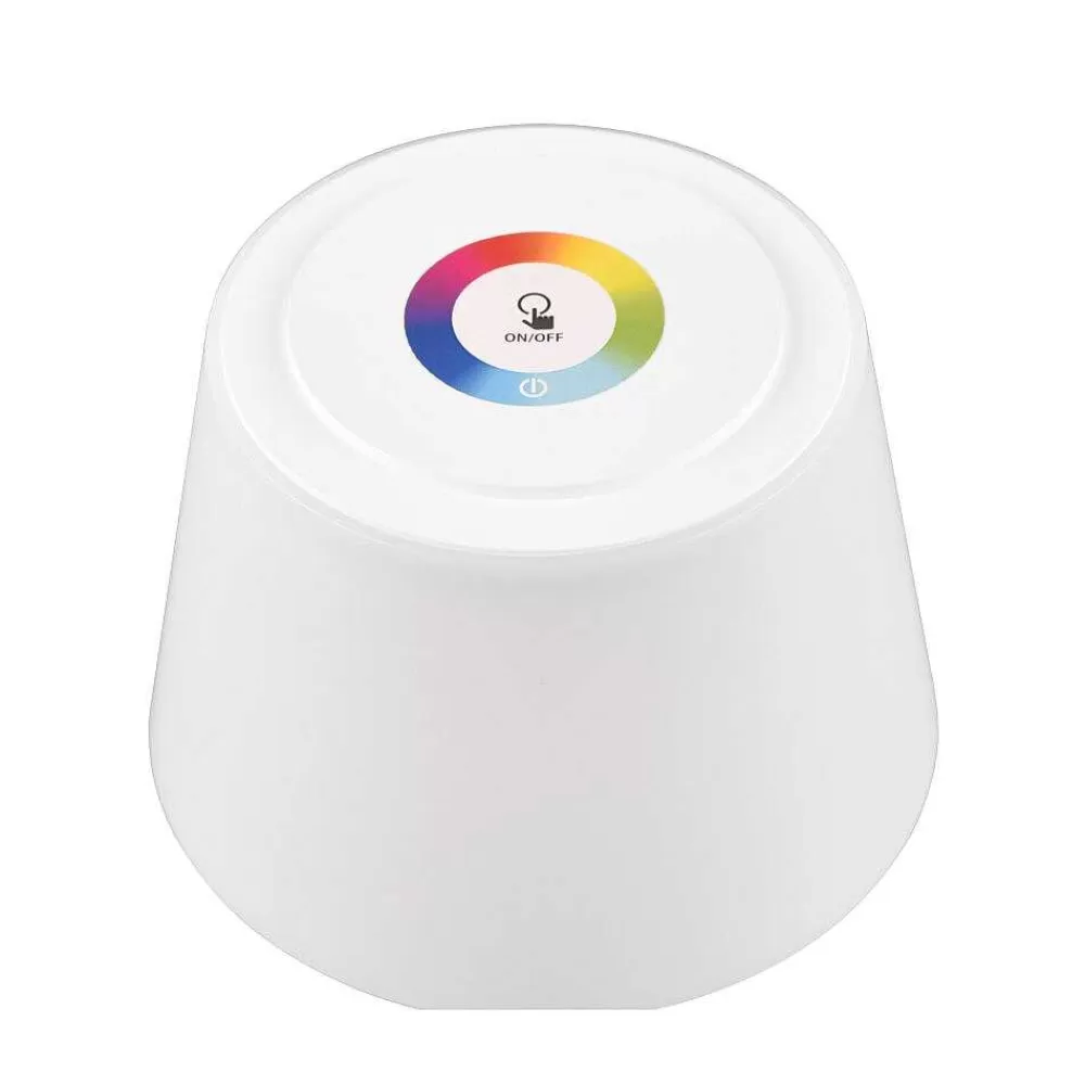 Luminaires Reality Lampe A Poser Reality Sanchez Led Blanc, 1 Lumiere, Changeur De Couleurs