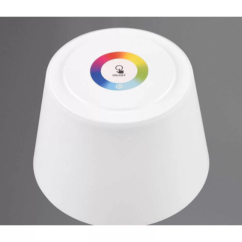 Luminaires Reality Lampe A Poser Reality Sanchez Led Blanc, 1 Lumiere, Changeur De Couleurs