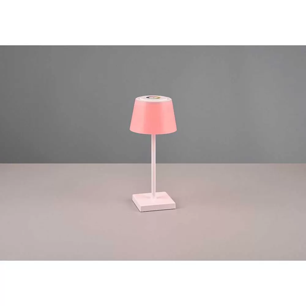 Luminaires Reality Lampe A Poser Reality Sanchez Led Blanc, 1 Lumiere, Changeur De Couleurs