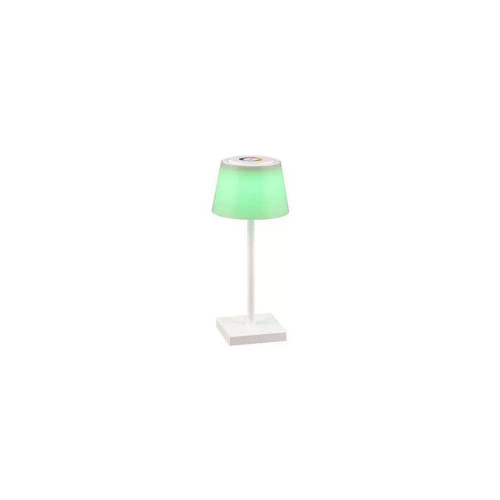 Luminaires Reality Lampe A Poser Reality Sanchez Led Blanc, 1 Lumiere, Changeur De Couleurs