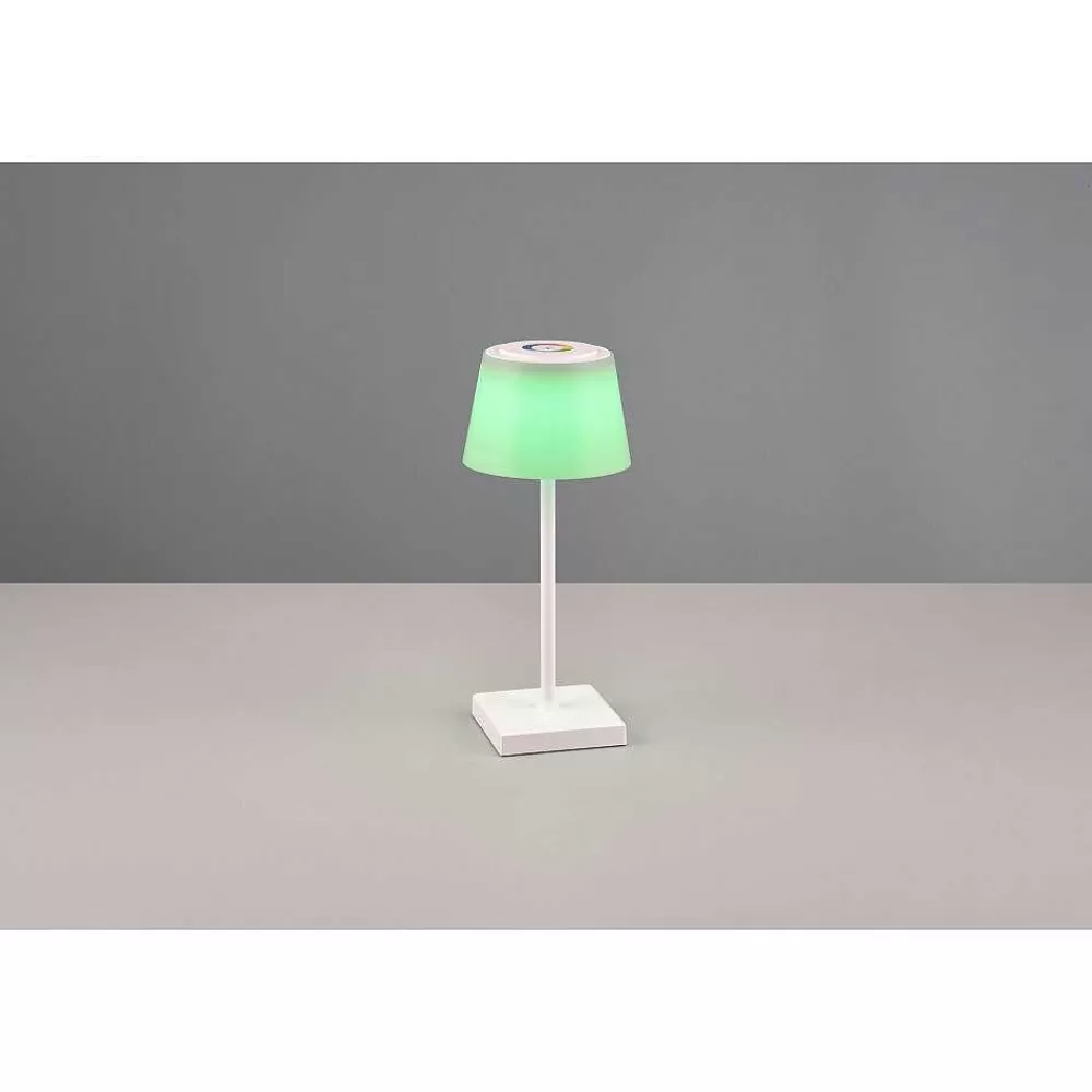 Luminaires Reality Lampe A Poser Reality Sanchez Led Blanc, 1 Lumiere, Changeur De Couleurs